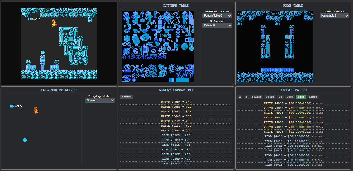 Metroid in the emulator